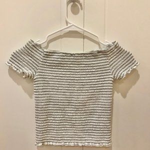 Art Class Off the Shoulder Stretchy Shirt for Kids